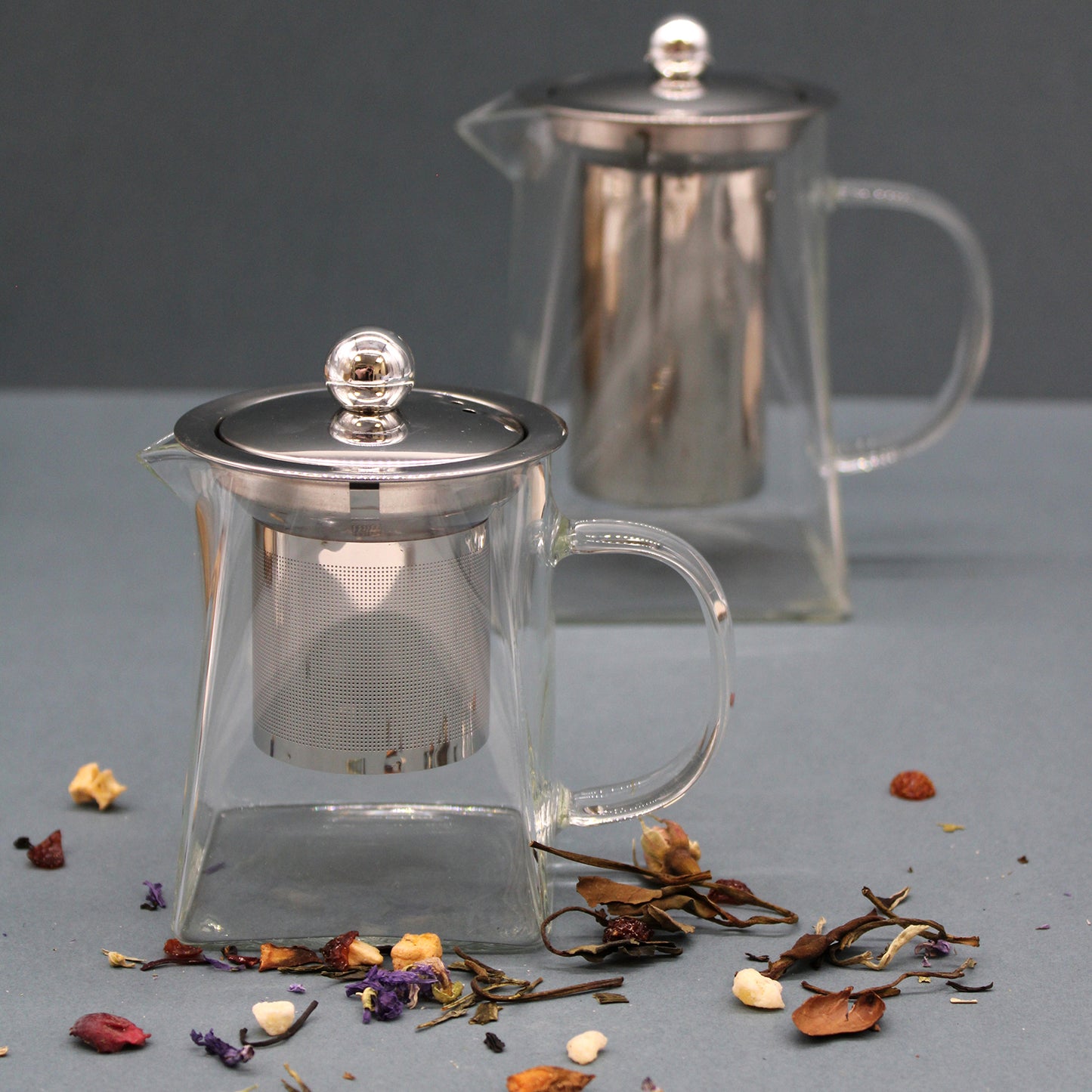 Glass Infuser Teapot - Tower Shape - 350ml