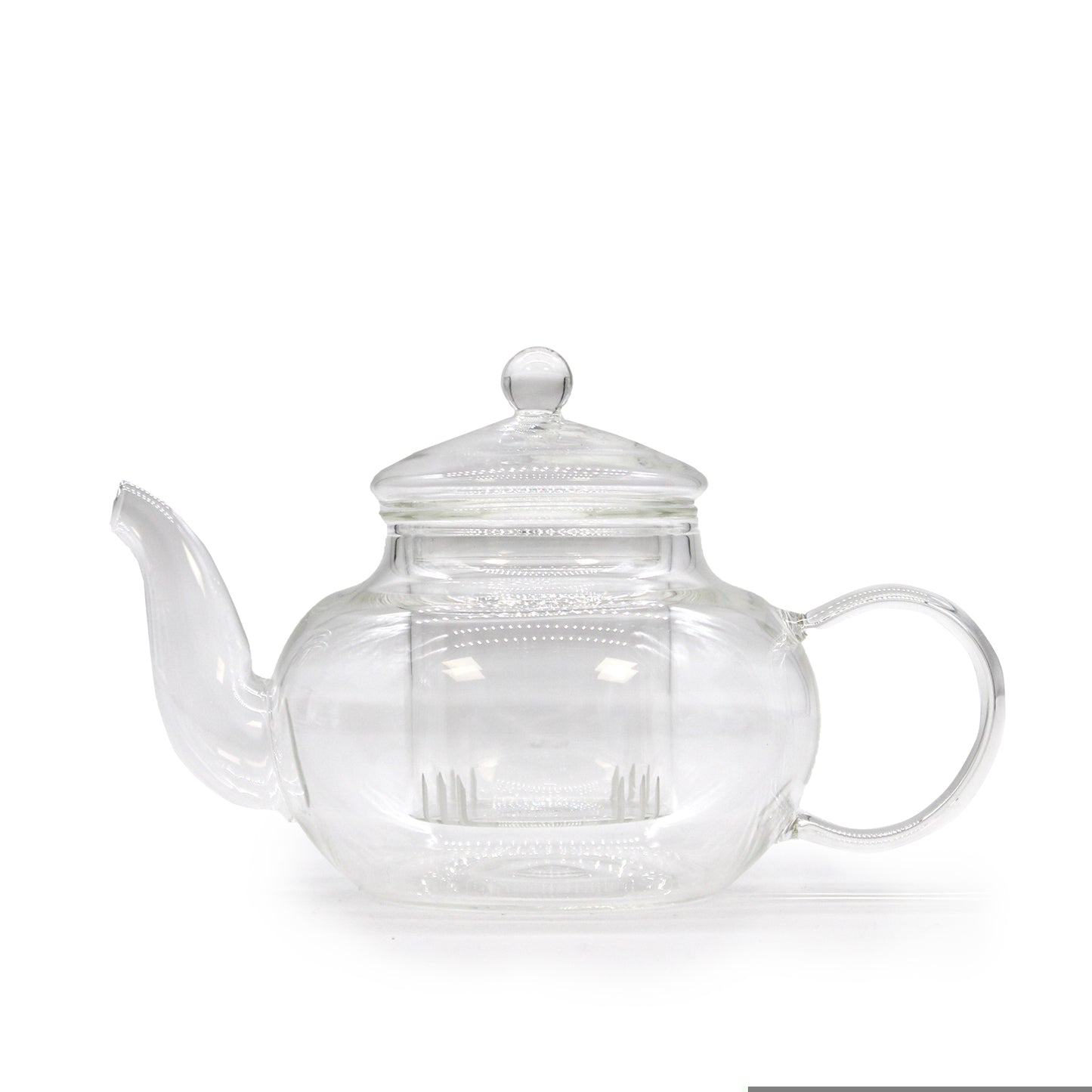 Glass Infuser Teapot - Round Pearl - 400ml