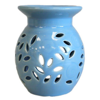 Floral Oil Burner - Blue