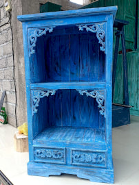 Albasia Cabinet - Bluewash