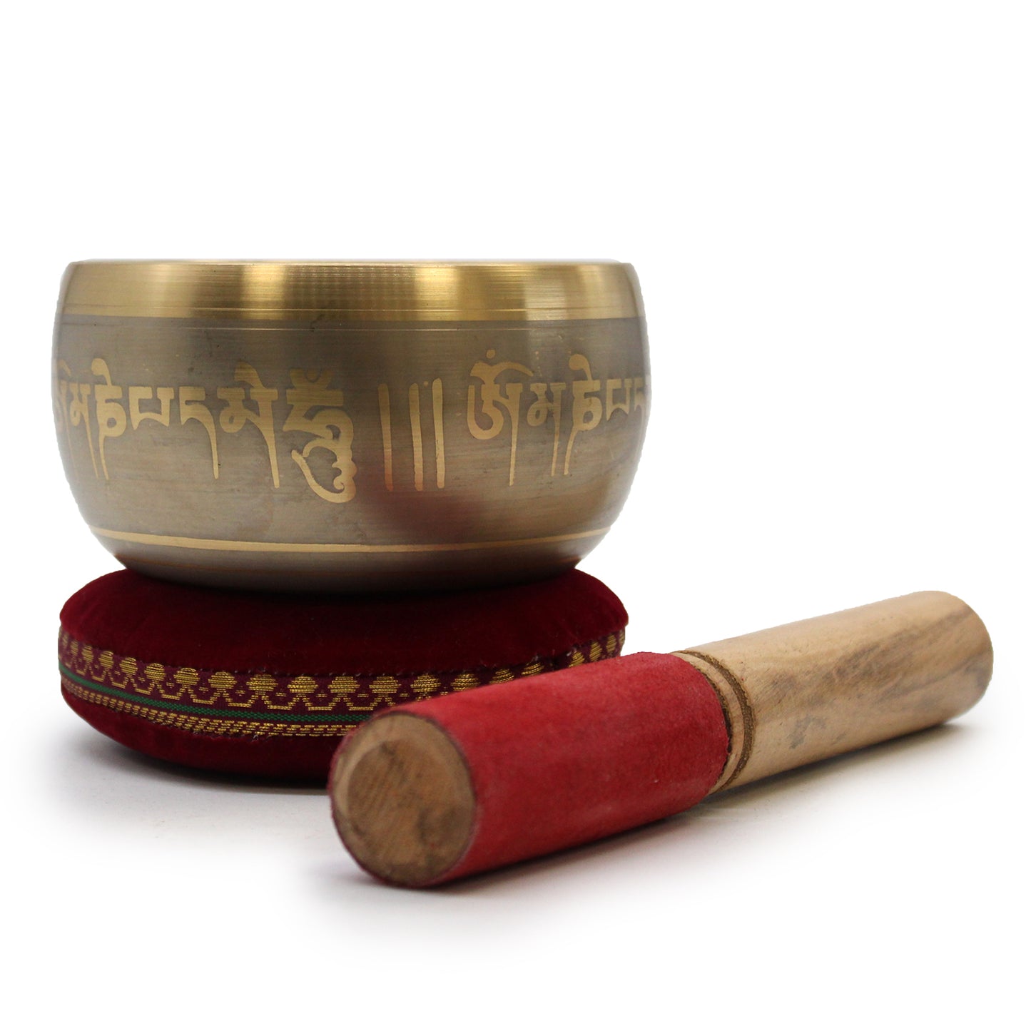 Singing Bowl Velvet Cushion - 16cm