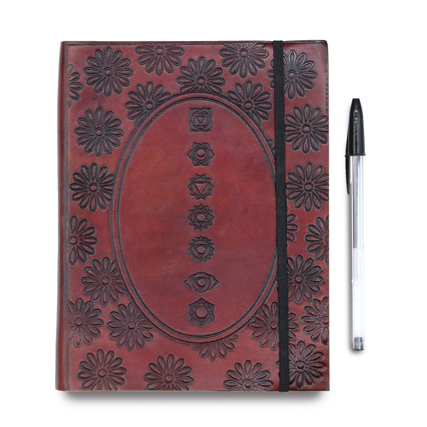 Medium Notebook with strap - Chakra Mandala