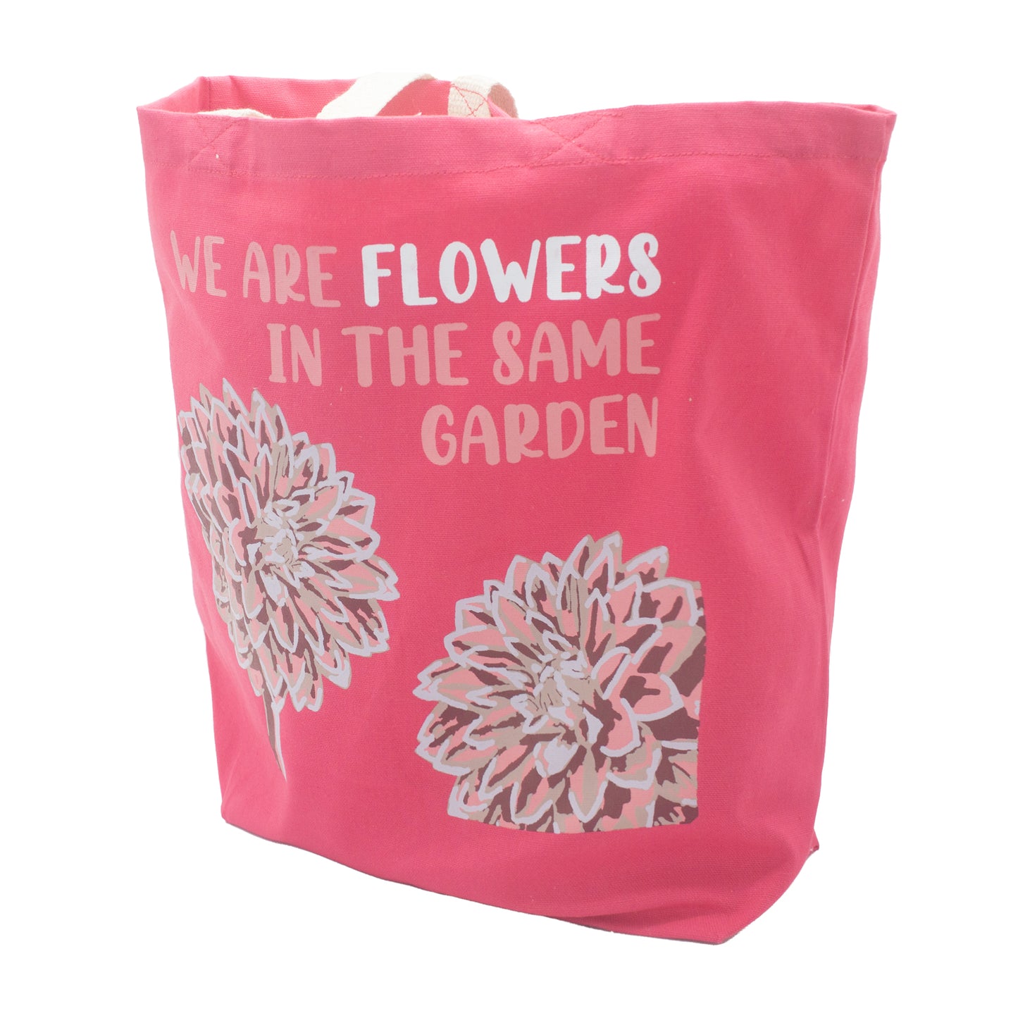 Printed Cotton Bag - We are Flowers - Pink