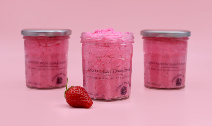 Fragranced Sugar Body Scrub - Strawberry Rum 300g