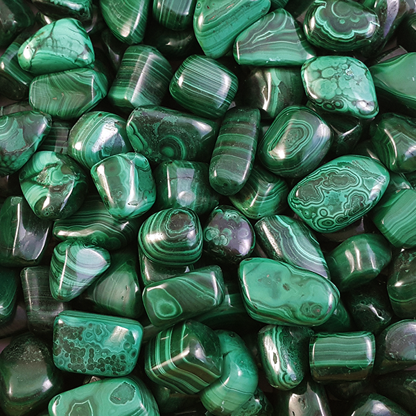 Pack of 24 Pack of Tumble Stones - Malachite