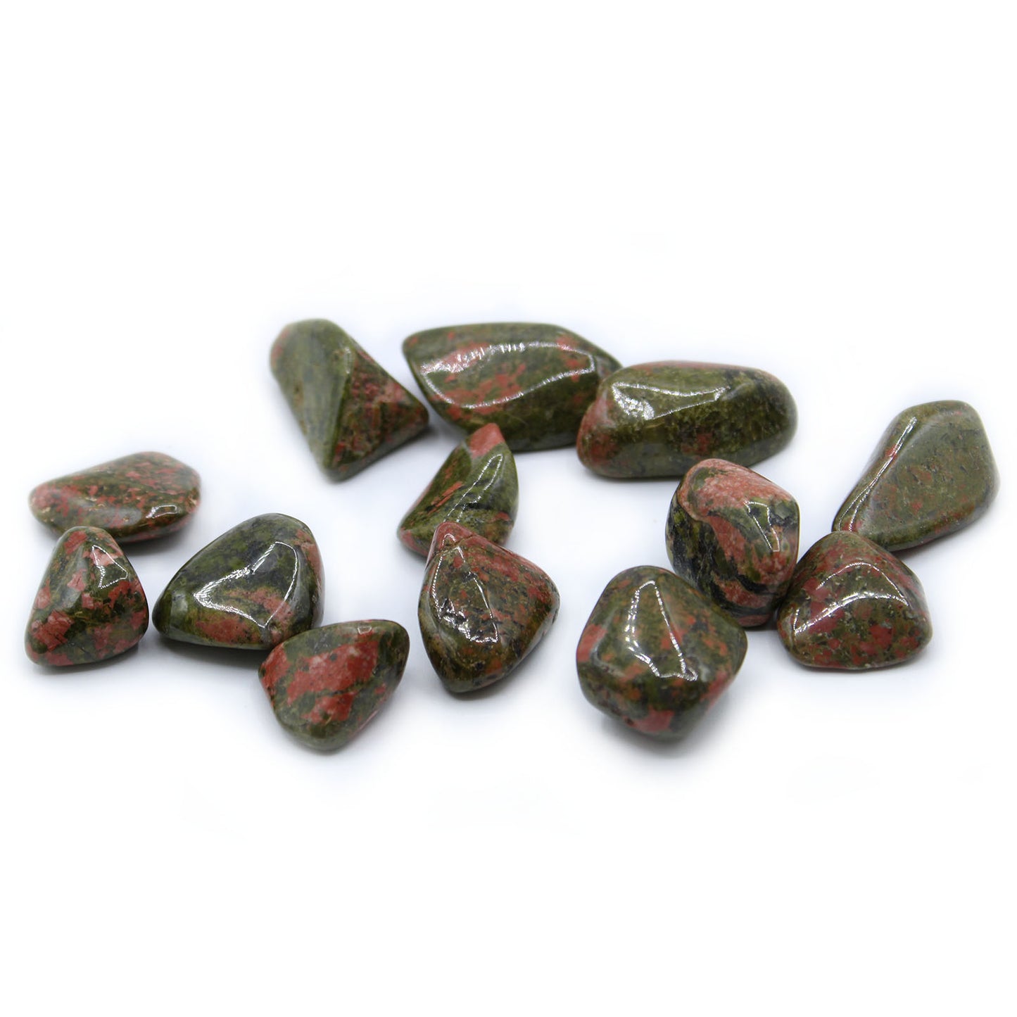 Pack of 24 L Tumble Stones - Unakite L