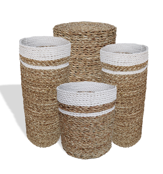 Seagrass Set - 2 Vase & 2 Bins