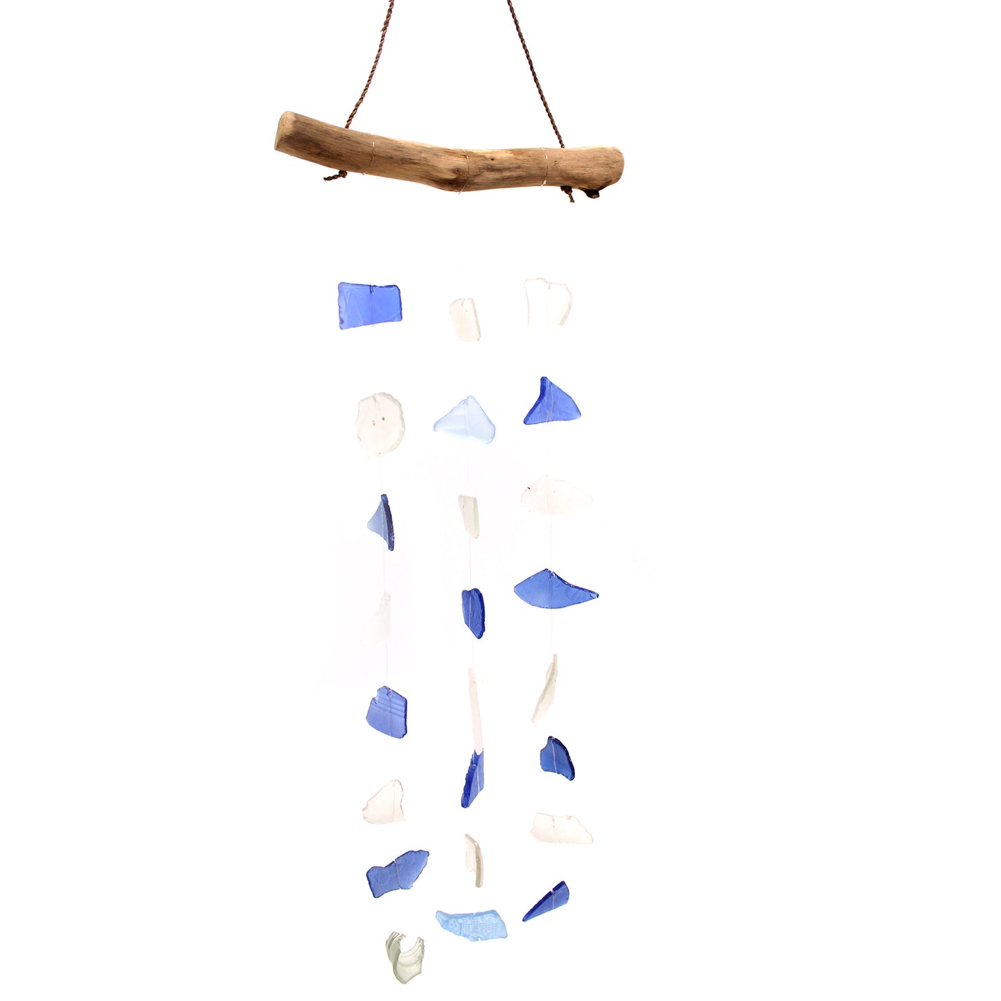 Three Drop Windchime - Blue & White