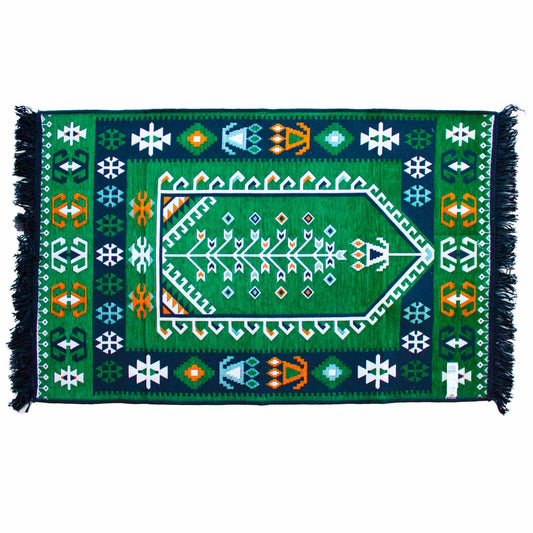 Kilim Rug 125x80 cm -  Green