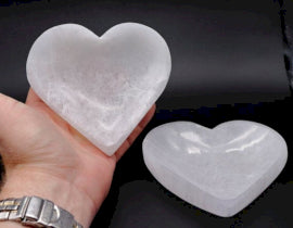 Selenite Heart Bowl - 10cm