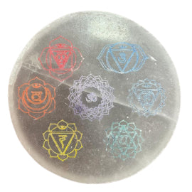 Medium Charging Plate 10cm - Chakra Design (col)