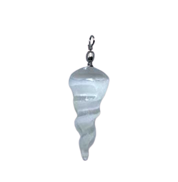 Selenite Spiral Pendant