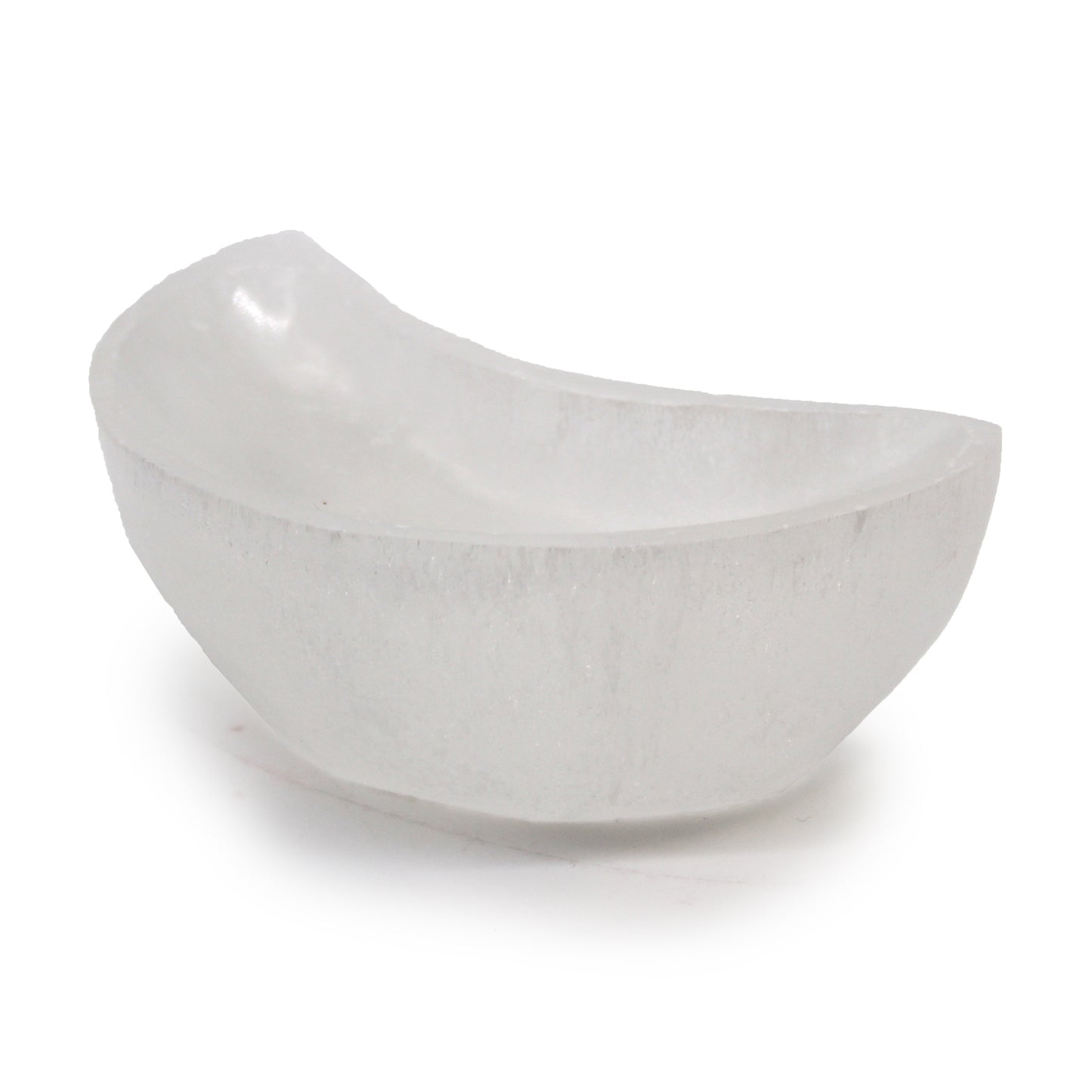 Selenite Moon Bowl - 10cm