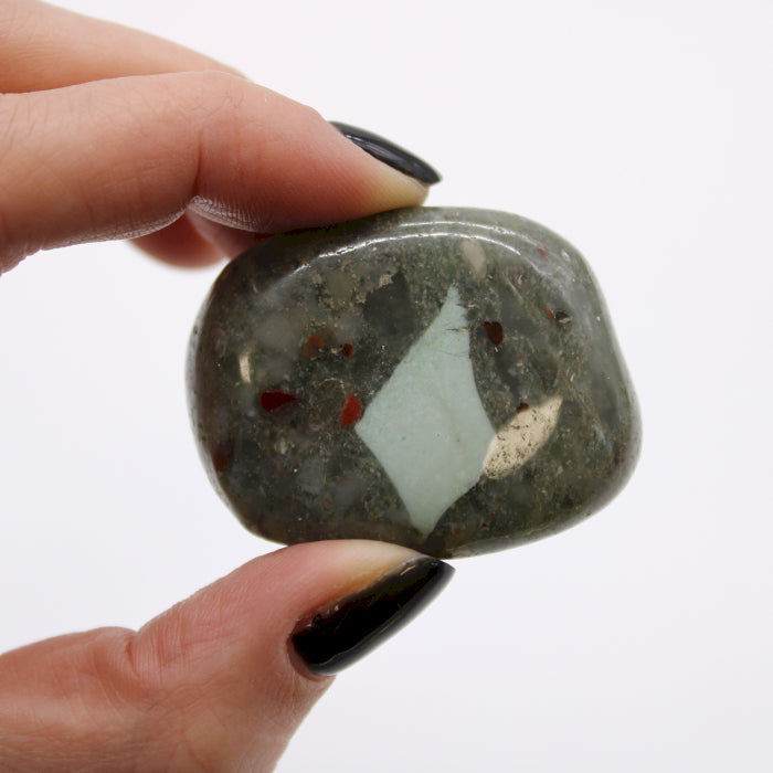 Bag of 6 Large African Tumble Stones - Bloodstone - Sephtonite