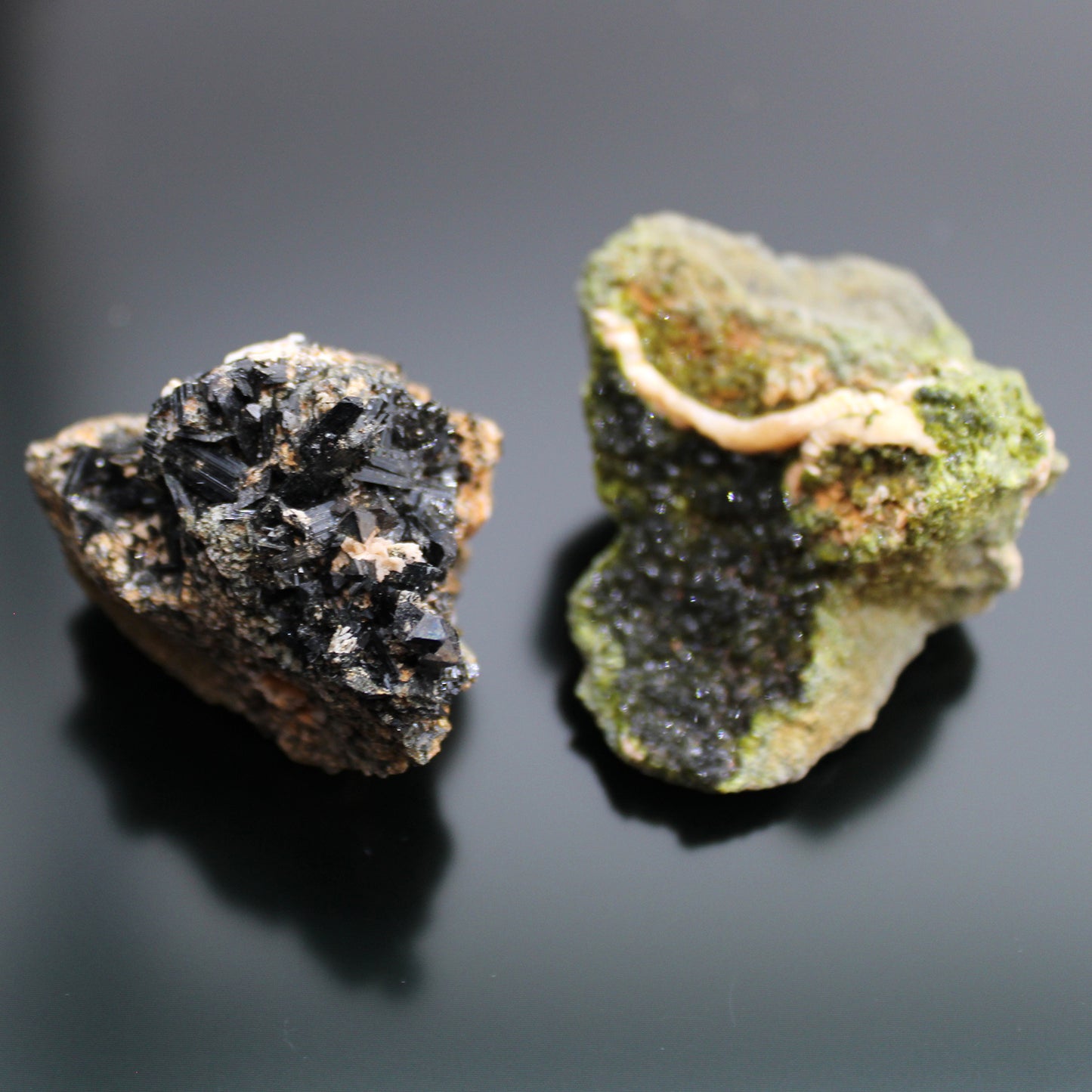 Mineral Specimens - Epidote (approx 10 pieces)