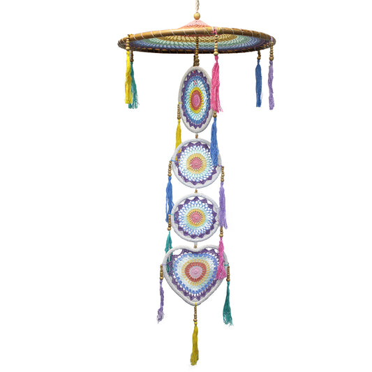 Extra Large Drama Dreamcatcher - Pastal Rainbow