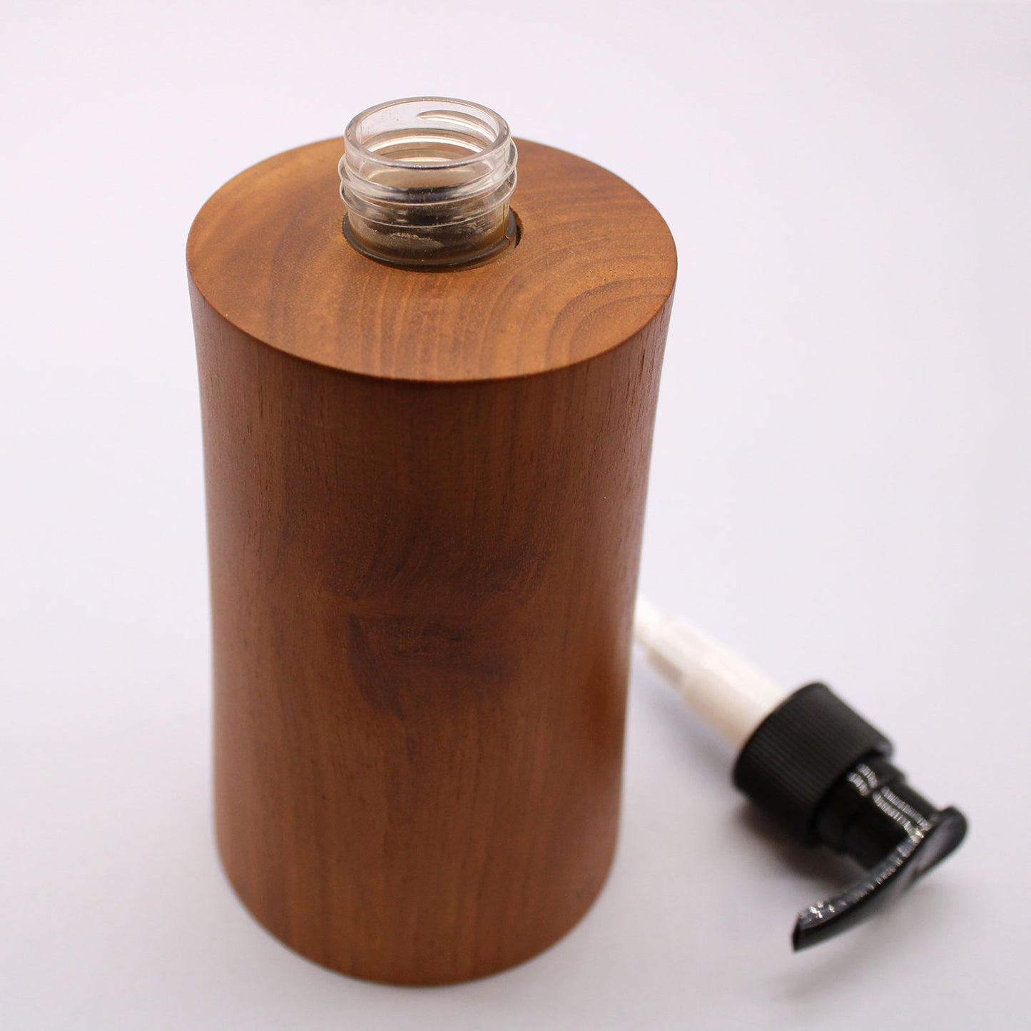 Natural Teakwood Soap Dispenser - Taper