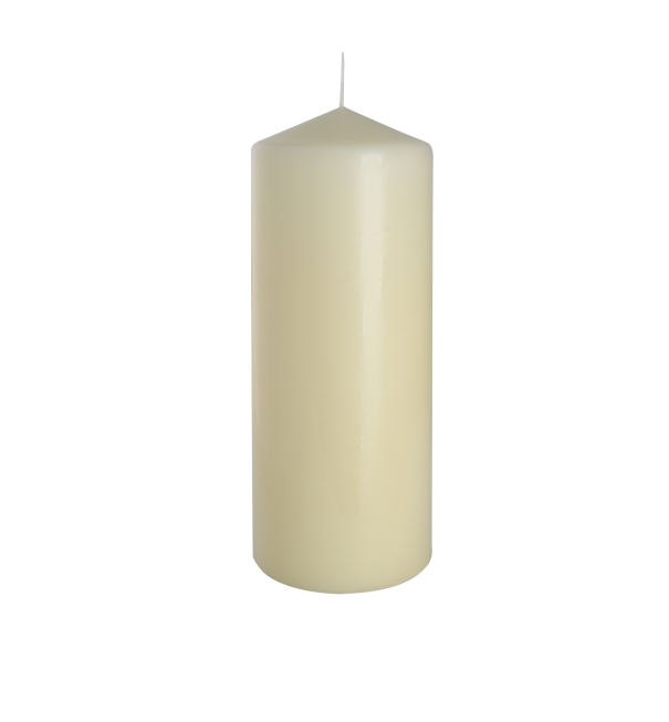 Pillar Candle 80x200mm - Ivory (6 Pack)