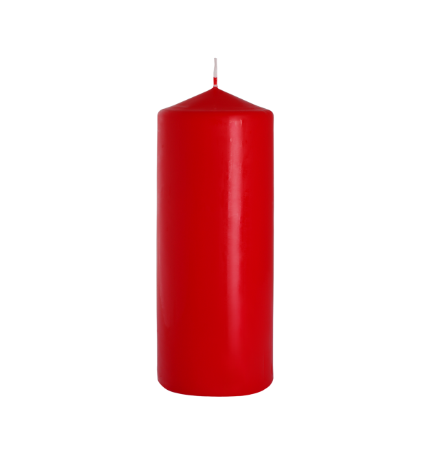 Pillar Candle 80x200mm - Red (6 Pack)