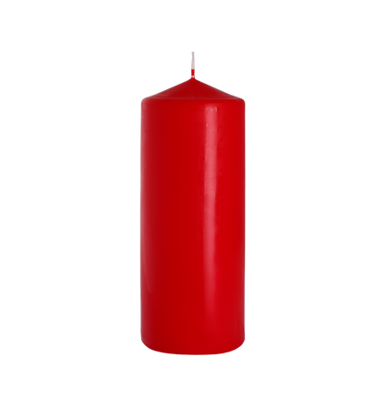 Single Pillar Candle 80x200mm - Red