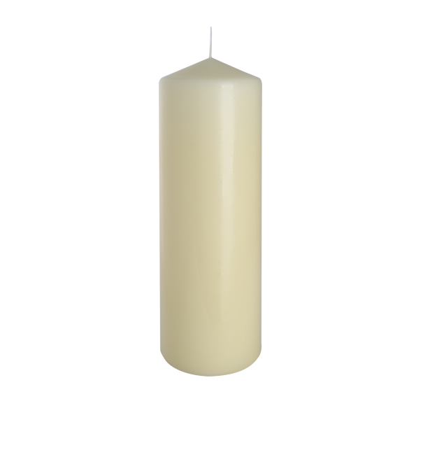 Pillar Candle 80x250mm - Ivory (6 Pack)