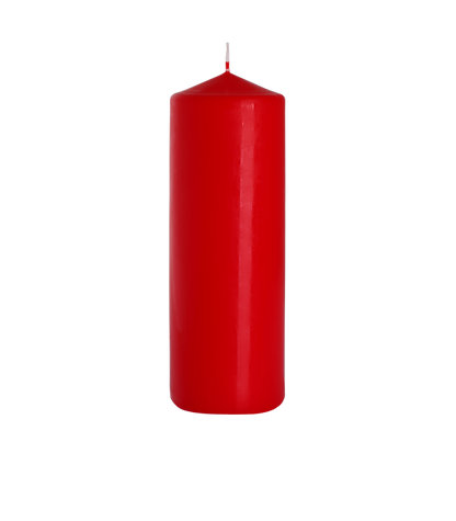 Single Pillar Candle 80x250mm - Red