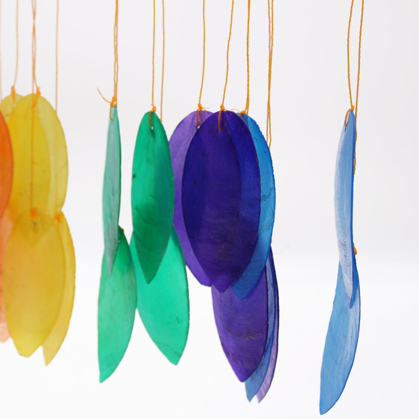 Rainbow Large Leaf Windchime