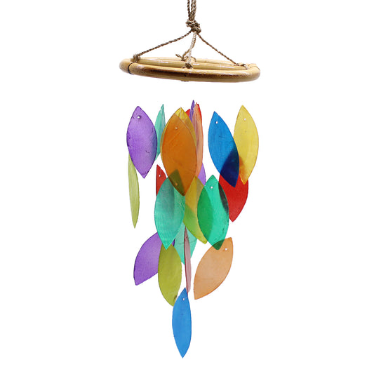 Rainbow Leaf & Bamboo Drop Windchime