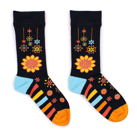 Bamboo Socks (41-46) - Mandala Flowers