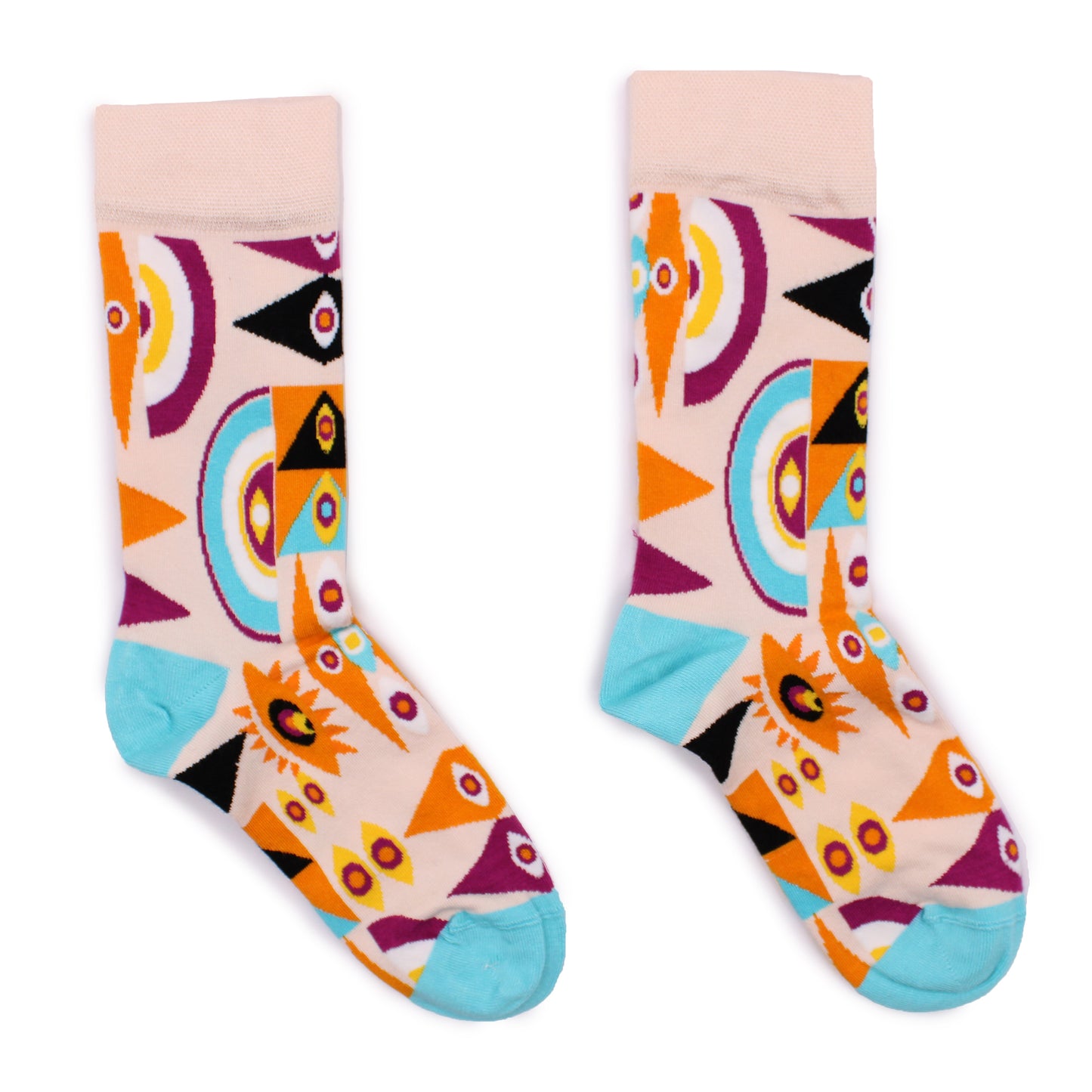 Bamboo Socks (36-40) - Psychedelic Evil Eye