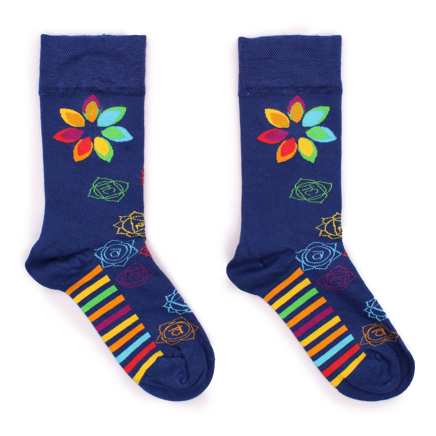 Bamboo Socks (36-40) - Rainbow Chakra