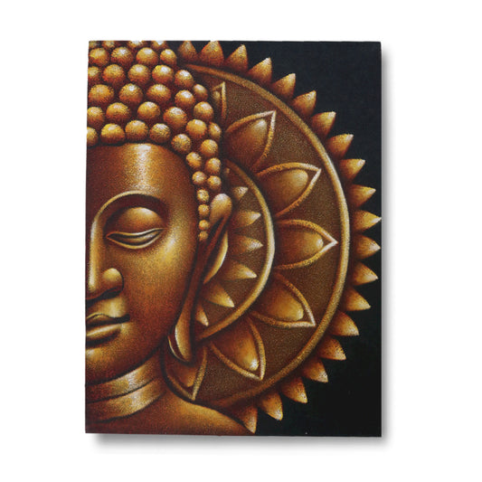 Gold Half Buddha Mandala 60x80cm