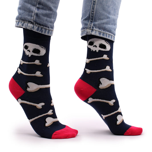 Bamboo Socks (36-40) - Skulls and Bones