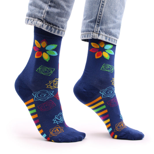 Bamboo Socks (36-40) - Rainbow Chakra