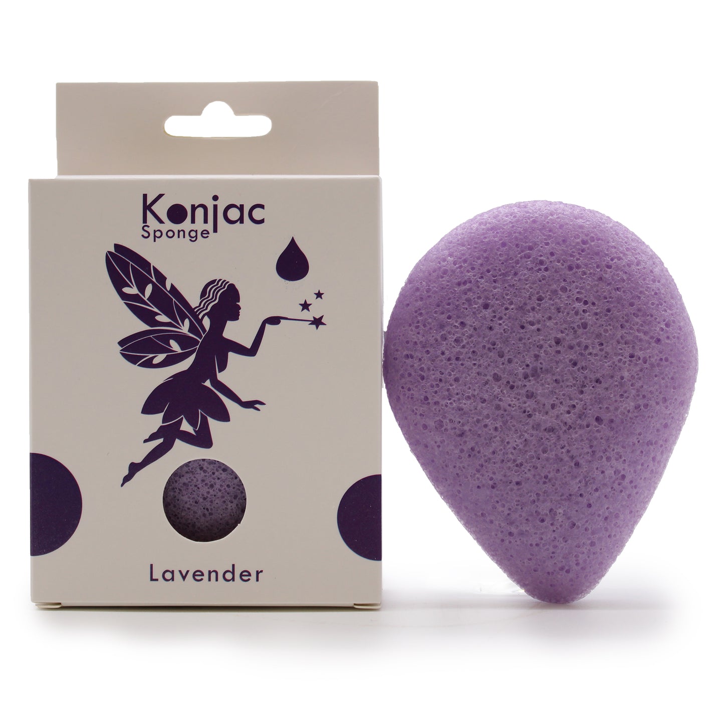 Teardrop Konjac Sponge - Lavender - Calming