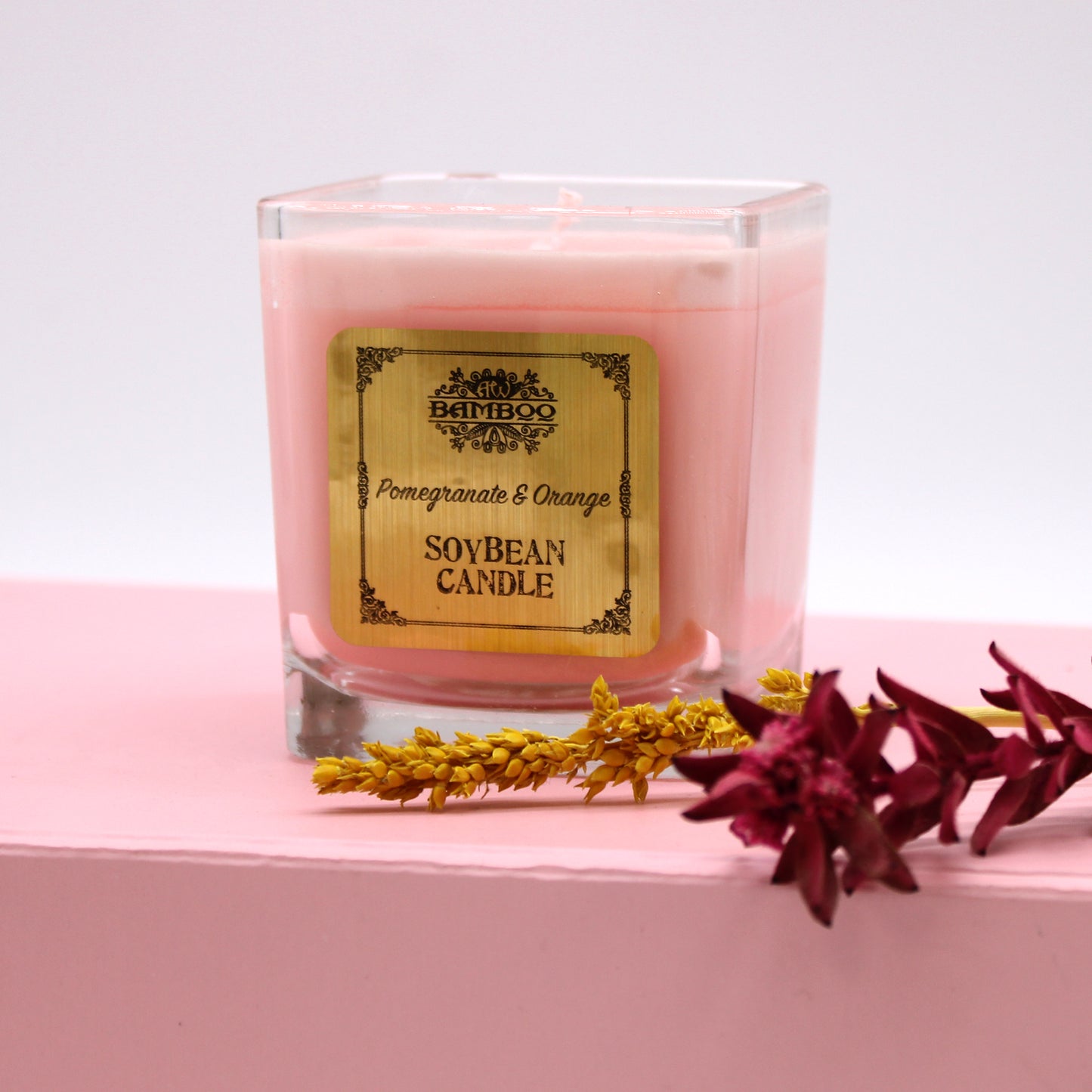 Soybean Candle - Pomegranate & Orange