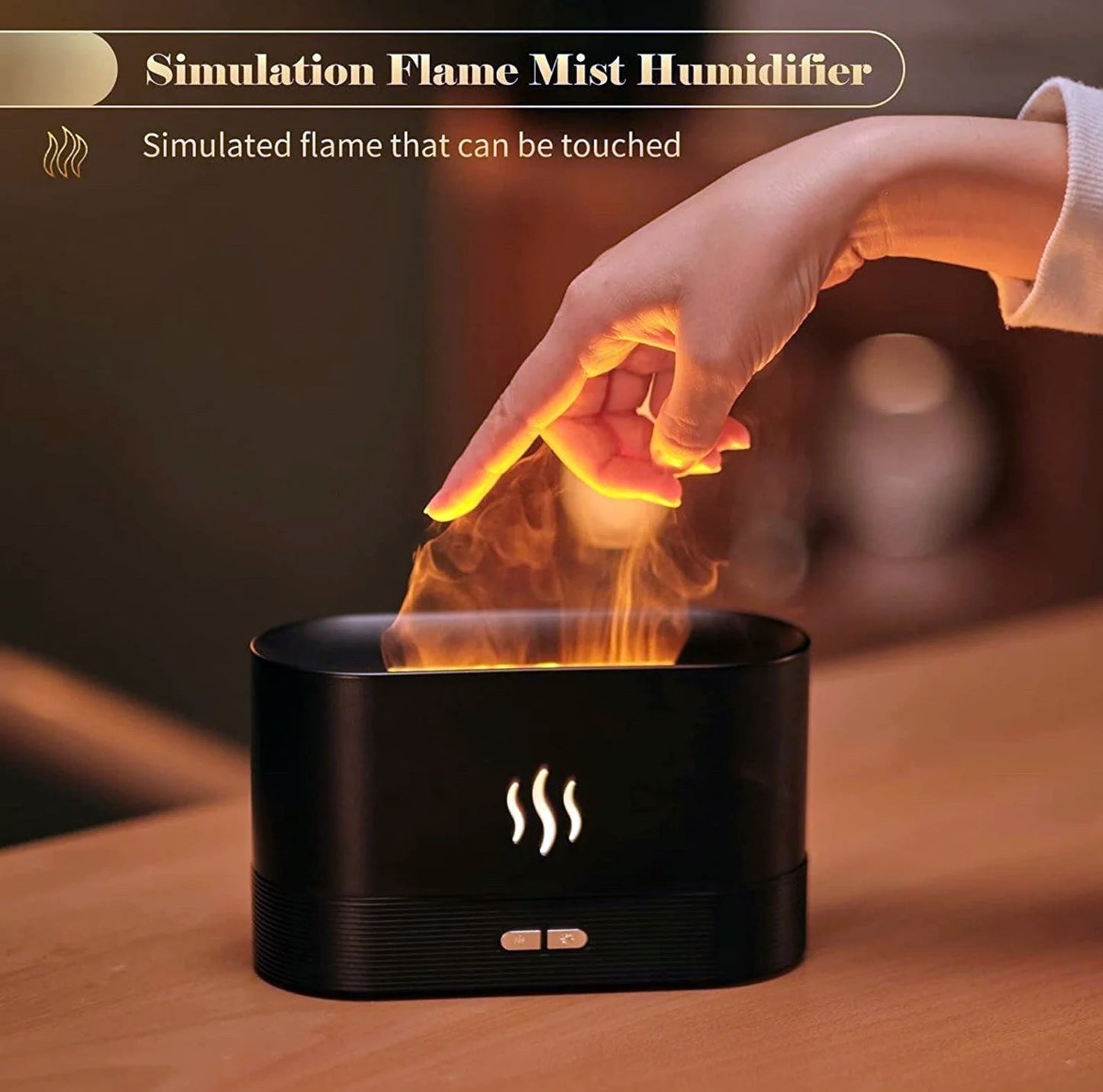 Himalayas Aroma Diffuser - USB-C - Remote control - Flame Effect