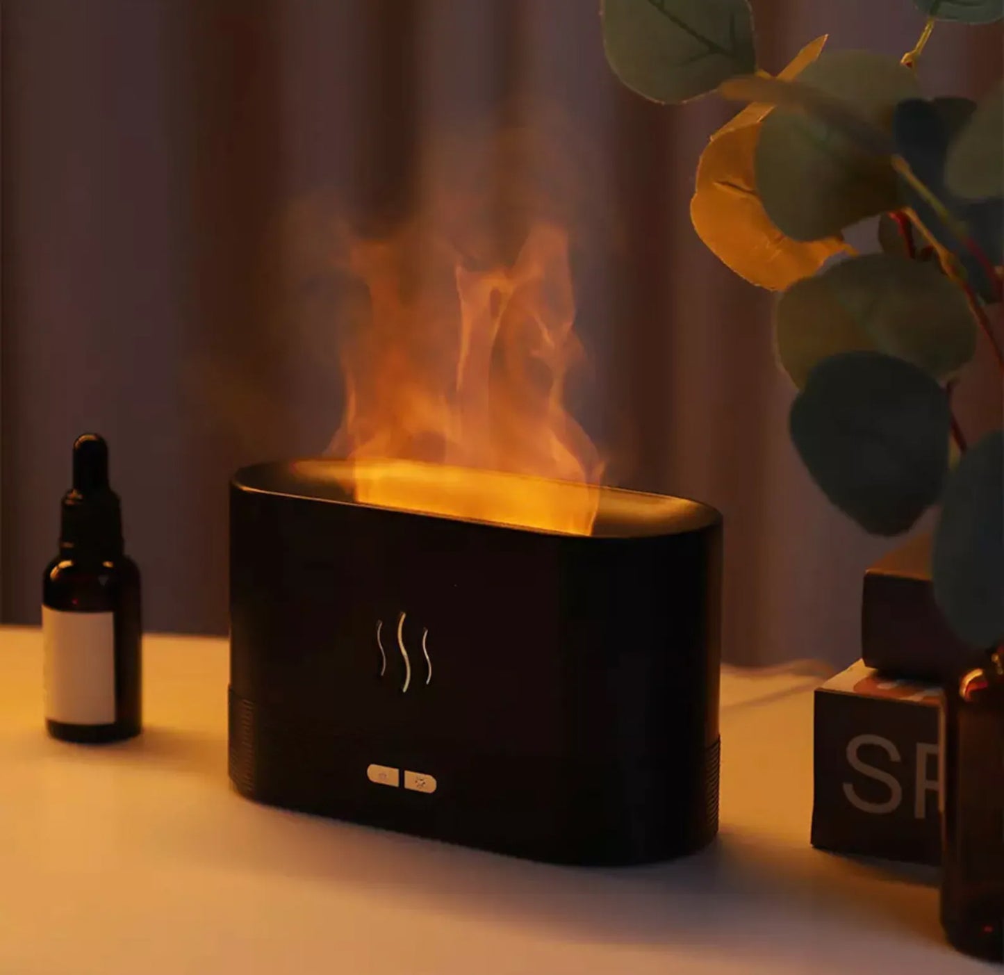 Himalayas Aroma Diffuser - USB-C - Remote control - Flame Effect