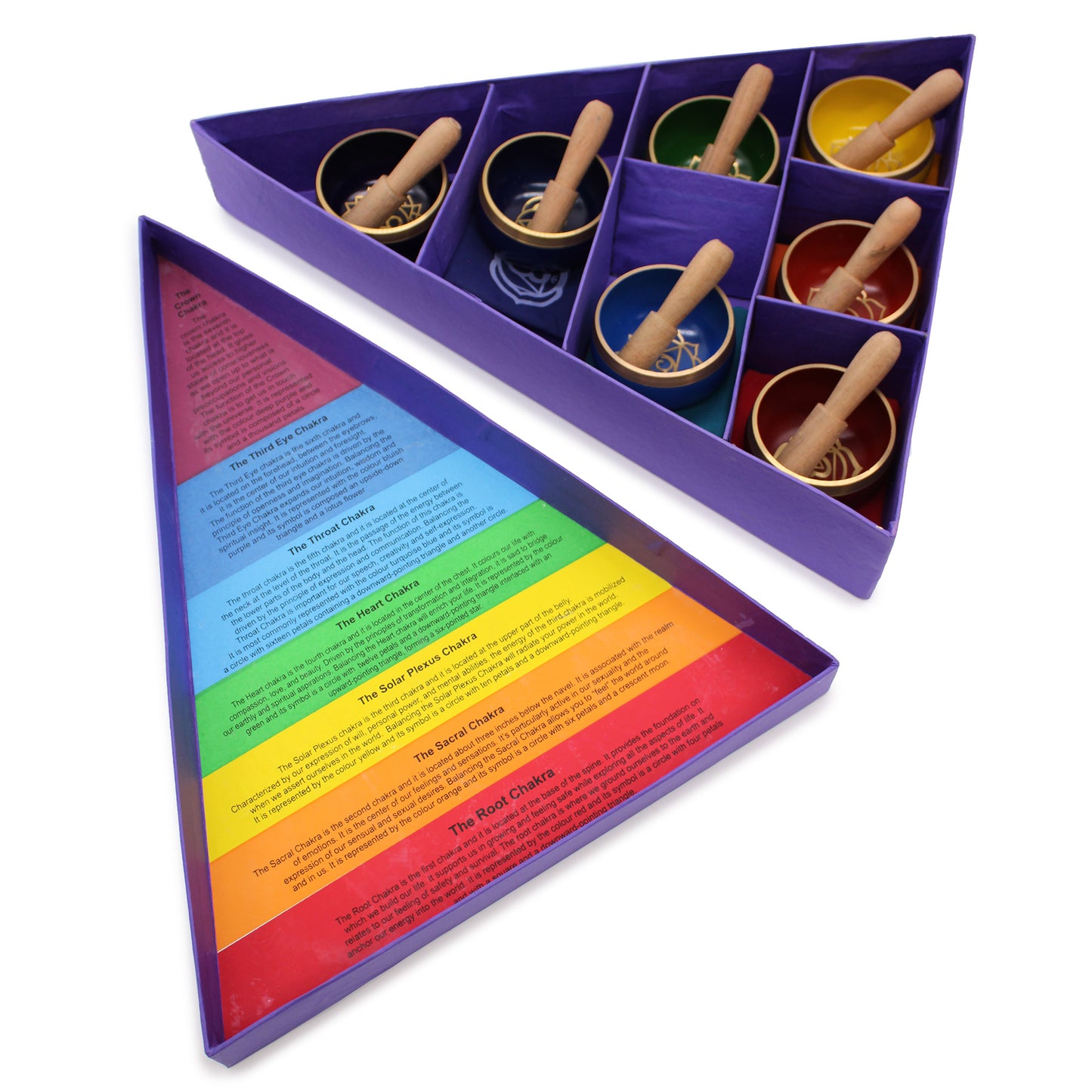 Chakra Pyramid Singing Bowl Gift Set