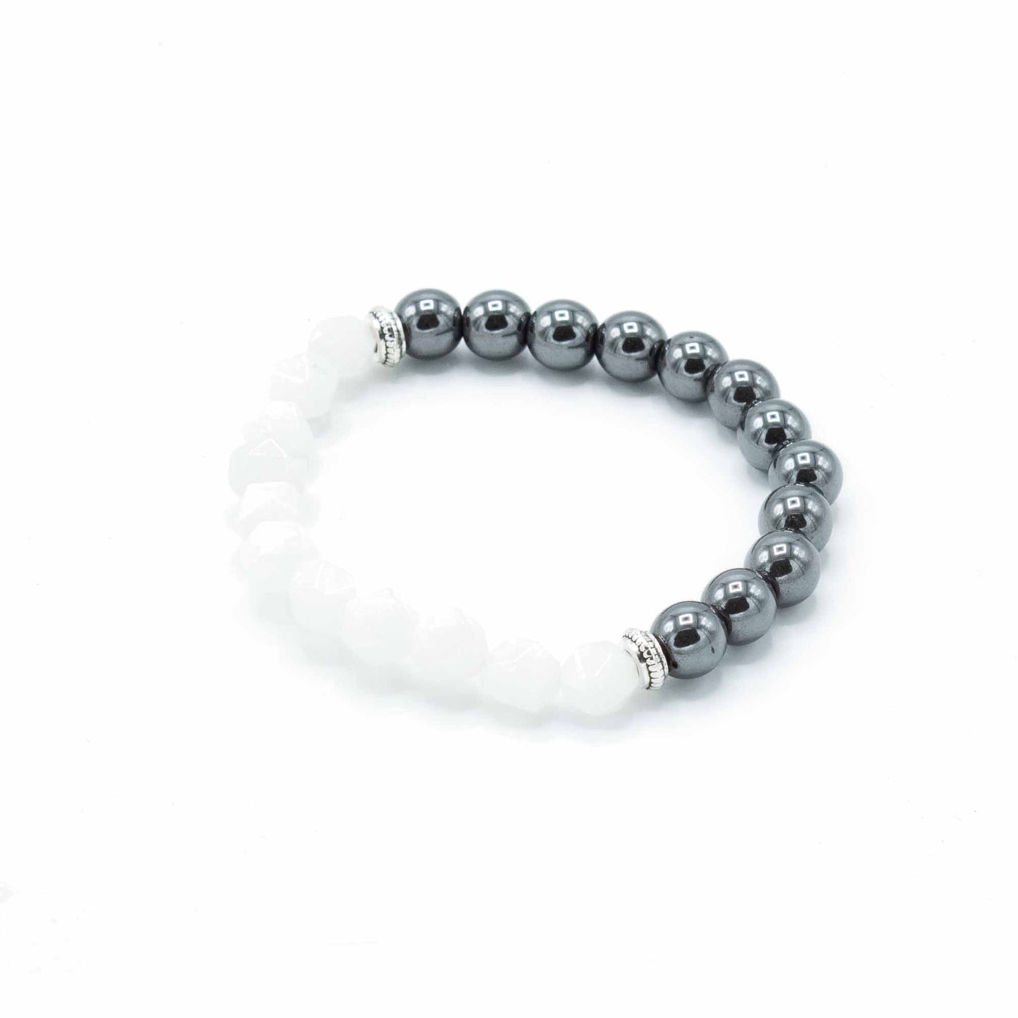 Faceted Gemstone Bracelet - Magnetic Clear Quartz