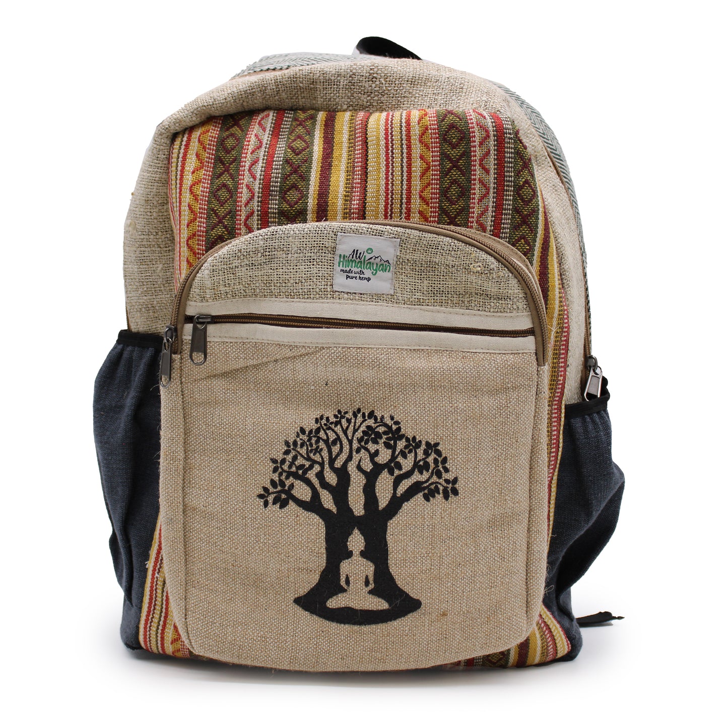 Large Hemp Backpack - Bohdi Tree Design