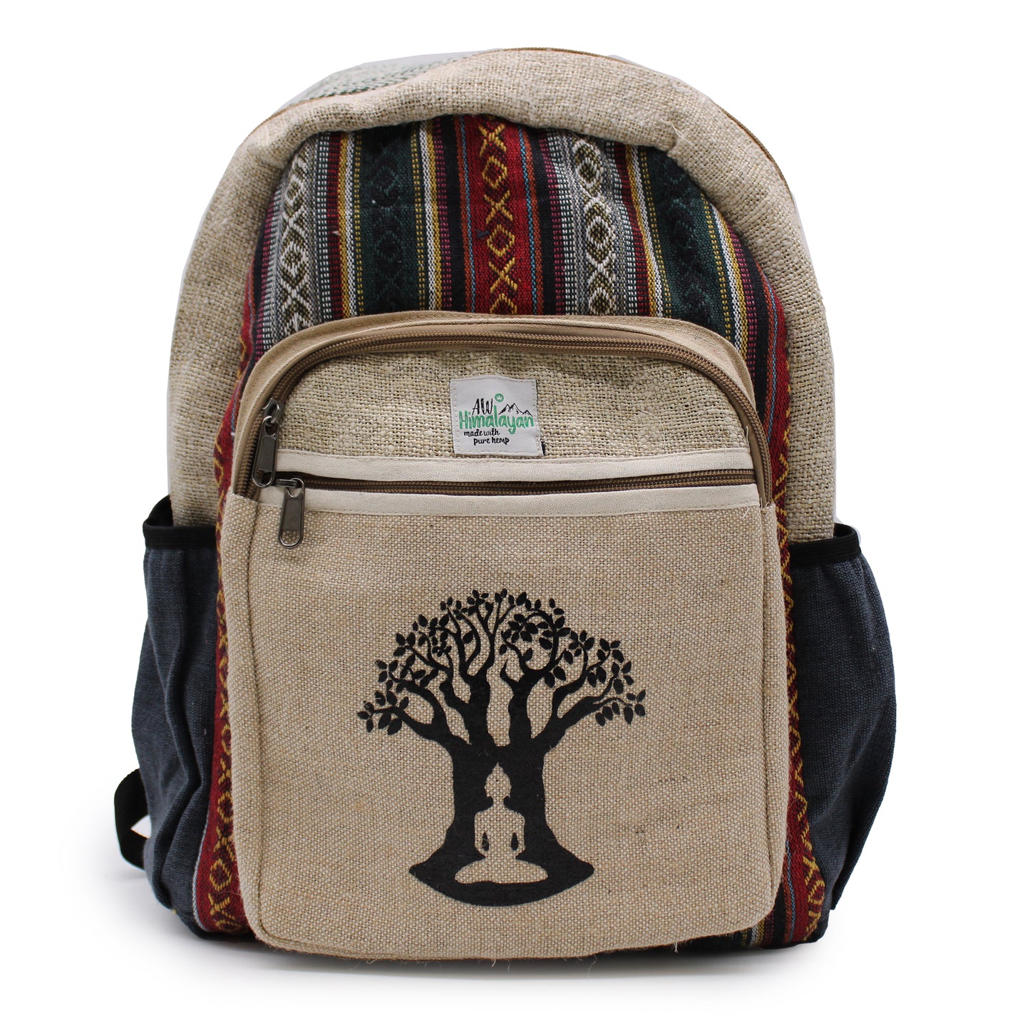 Large Hemp Backpack - Bohdi Tree Design