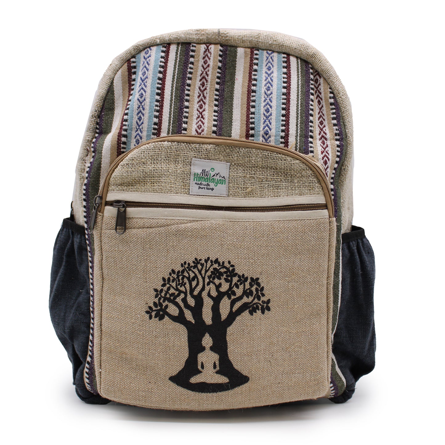 Large Hemp Backpack - Bohdi Tree Design