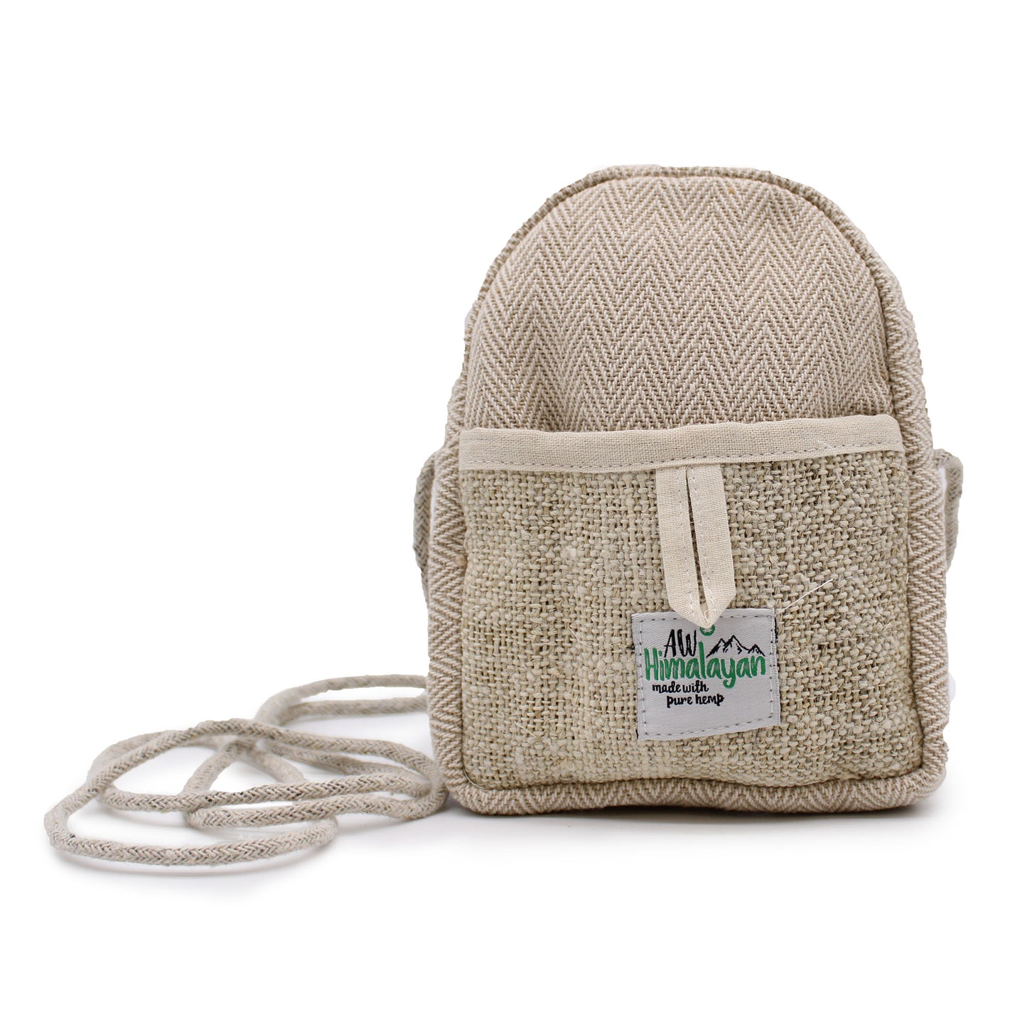 Mobile Hemp Bag with String - Random Colour