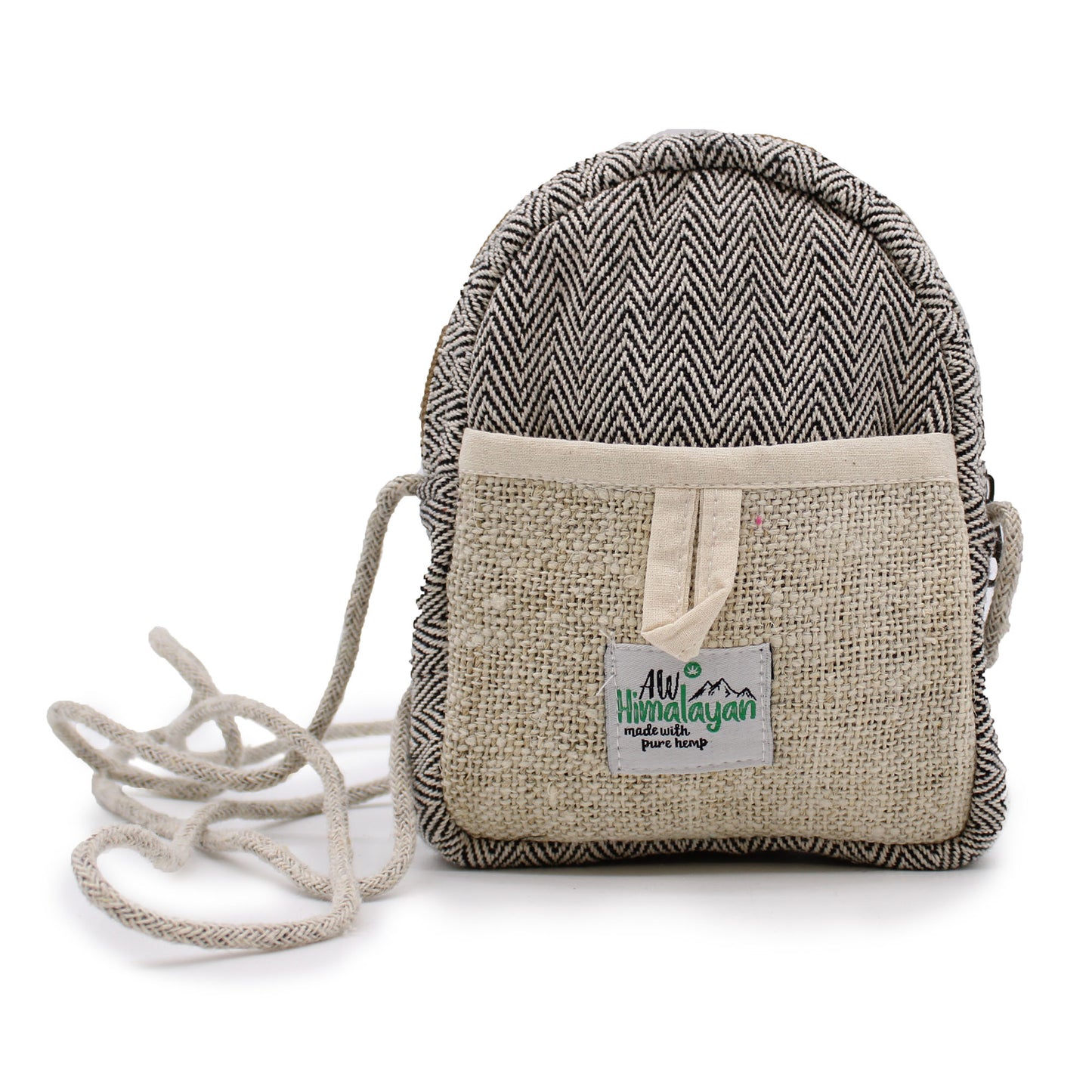 Mobile Hemp Bag with String - Random Colour