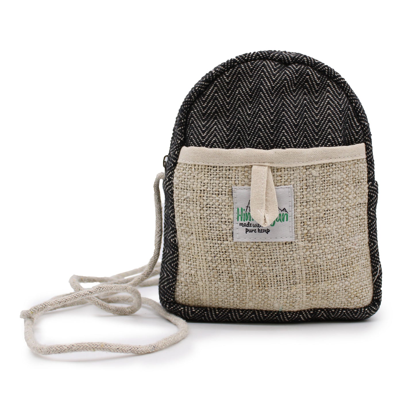 Mobile Hemp Bag with String - Random Colour