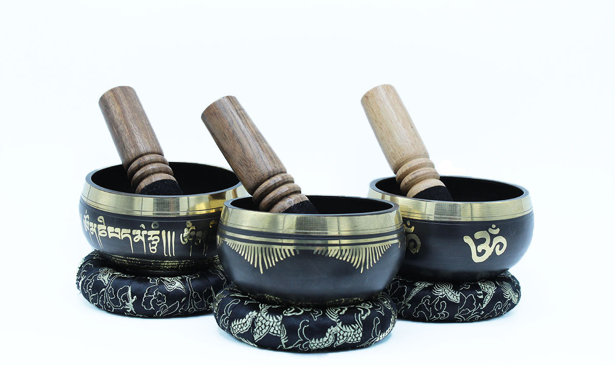 Lotus Flower Singing Bowl Set