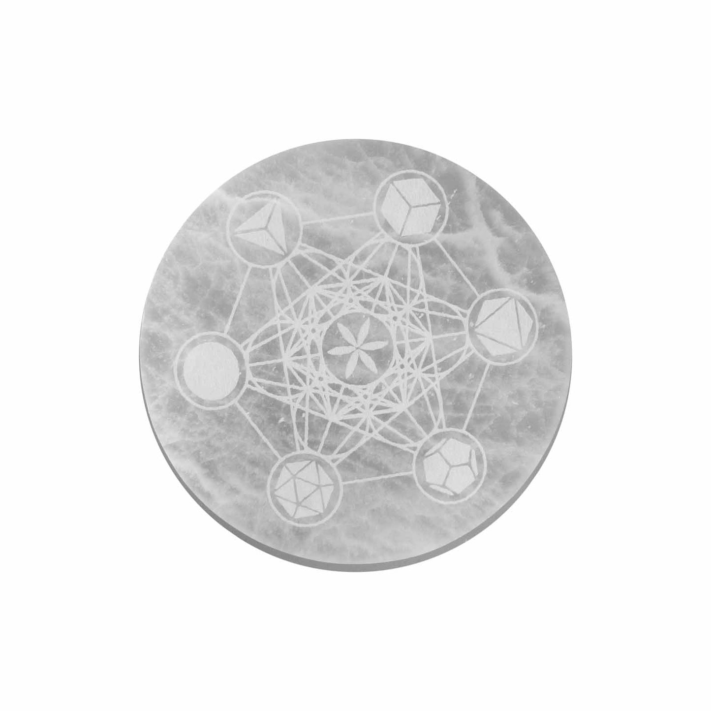 Large Charging Plate 18cm - Sacred Geometry