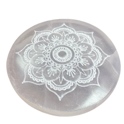 Medium Charging Plate 10cm -  Lotus Mandala