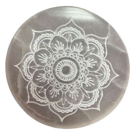 Medium Charging Plate 10cm -  Lotus Mandala